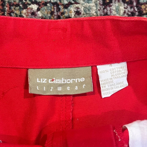 NWT Vintage Red Liz Claiborne Mom Pants - Picture 4 of 8
